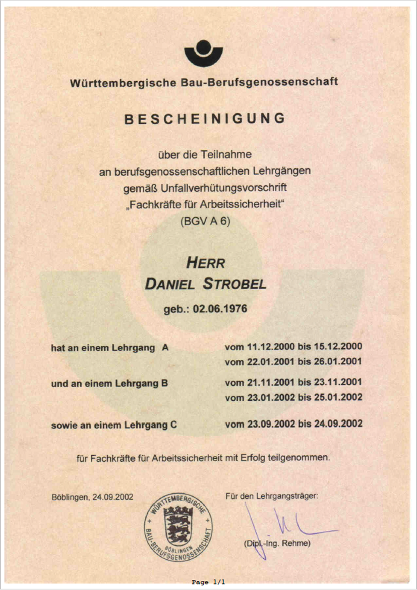 Fachkraft für Arbeitssicherheit