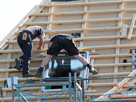 Arbeiten unter Absturzgefahr