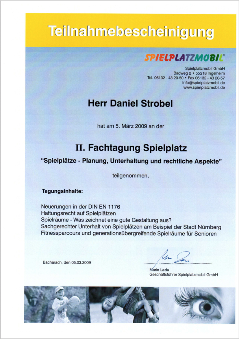 Sicherheit auf Spielplätzen